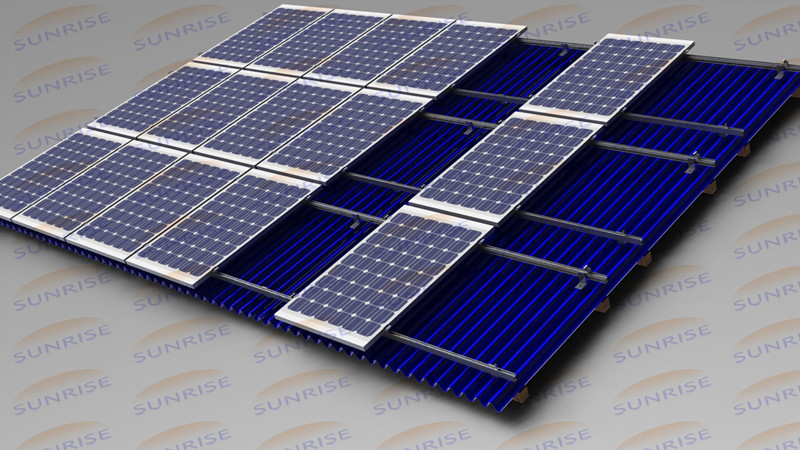 Corrugated Metal Roof Solar Mounting System
